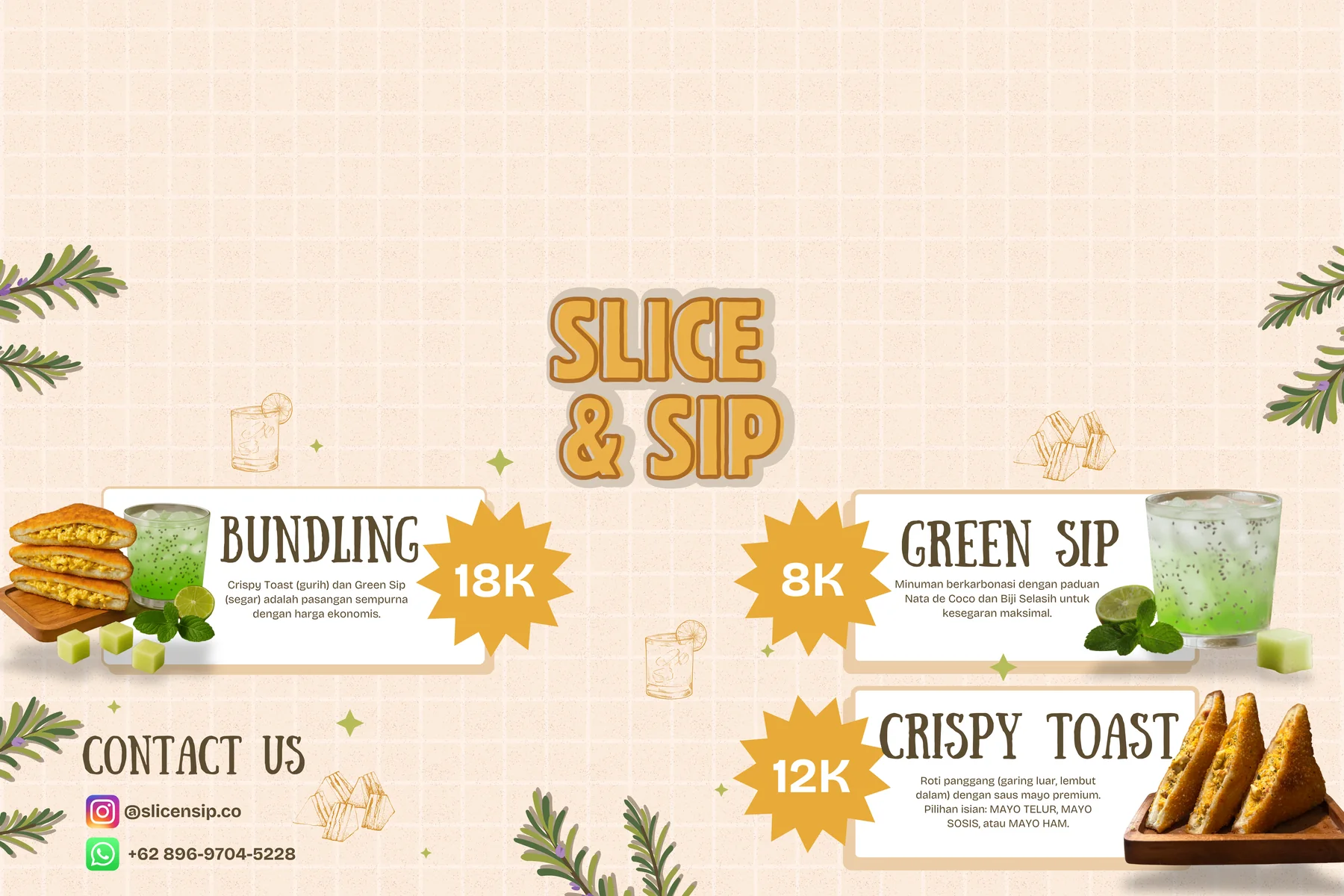 Slice and Sip banner